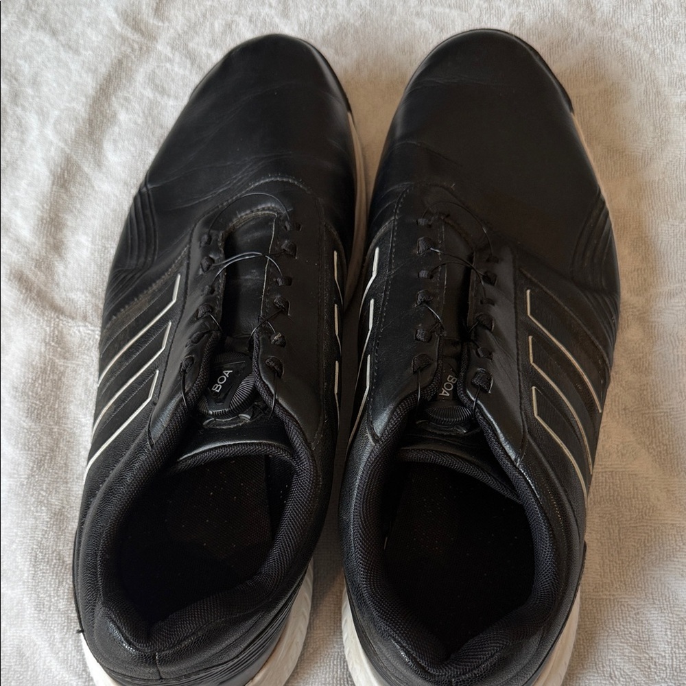 adidas Black and White Men's GOLF Shoes